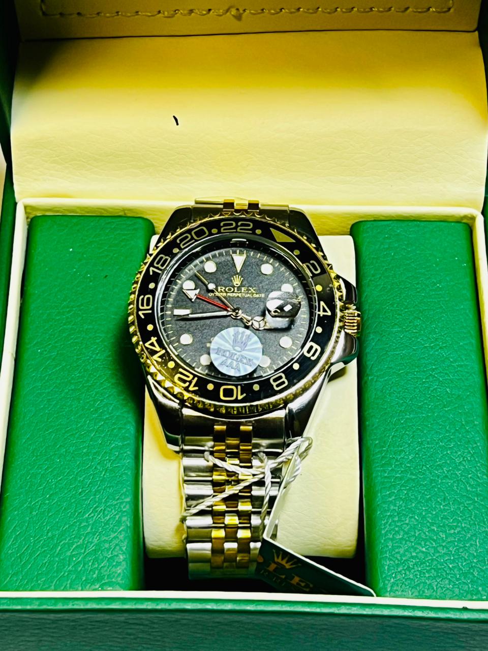 GMT Master II special edition two tone Gold stainless steel men watch