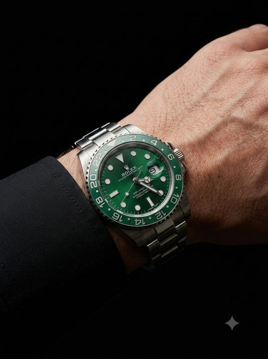 Rolex GMT-Master II Green Dial Stainless Steel Watch