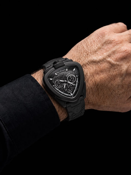 Apex Triangular Chronograph Stealth Rubber Edition Watch